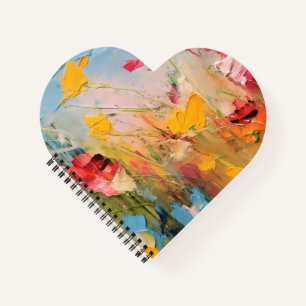 Zomerweide – Expressieve Abstracte Wilde Bloemen Notitieboek