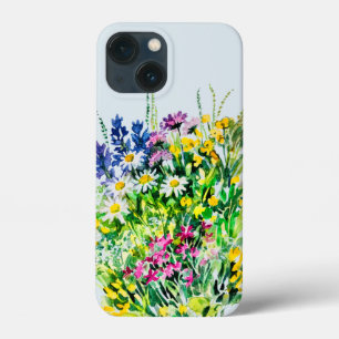 zomerweide, wilde bloemen iPhone 13 mini hoesje