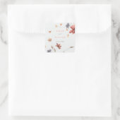 Zomerweidebloemen Bruiloft Sticker (Tas)