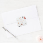 Zomerweidebloemen Bruiloft Sticker (Envelop)
