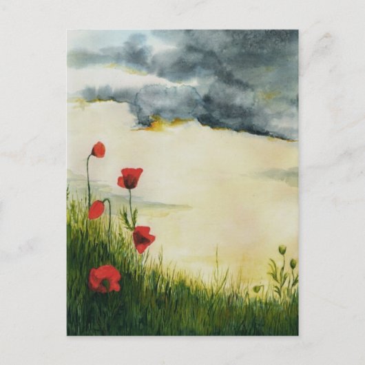 zomerweiden briefkaart (Voorkant)