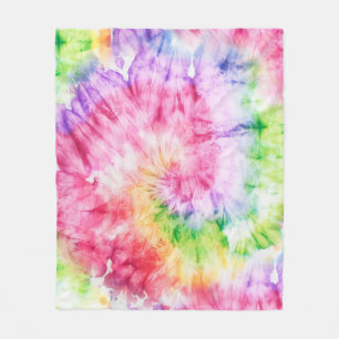Zomerwervelingen: pastel Stropdas-kleurpatroon Fleece Deken