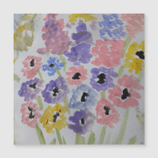 Zomerwilde bloemen Magnetische Kaart