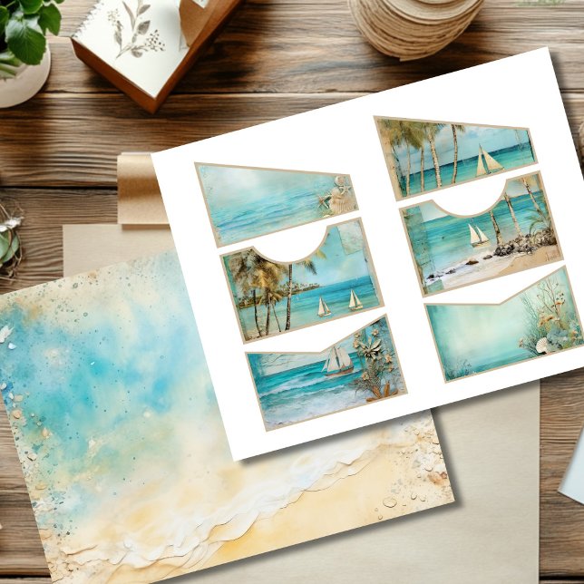  Zomerzeilen Ephemera Kaart Slots (Creator heeft geüpload)