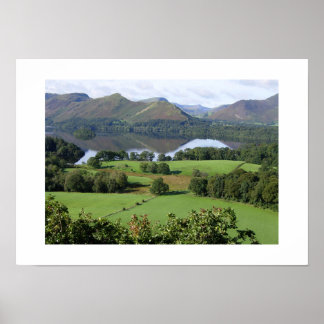 Zomerzicht op Derwentwater: Cumbria Poster