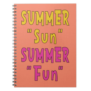 Zomerzon Zomerpret Notitieboek