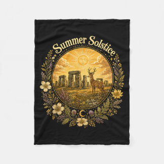 Zomerzonnewende Litha Midsummer Overvloed Groei Fleece Deken