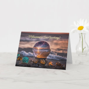 Zomerzonnewende Midzomeravond Litha-groeten Kaart