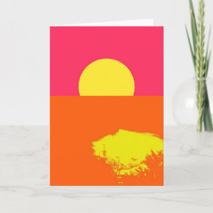 ZOMERZONSONDERGANG - Fine art Wenskaarten Kaart