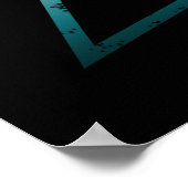 zomerzonsondergang  palmbomen poster (Hoek)