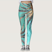Zomfbomen — Bleek groen Leggings (Voorkant)