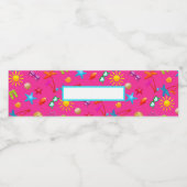 Zomfdraai ontwerp waterfleslabels waterfles etiket (Enkel label)