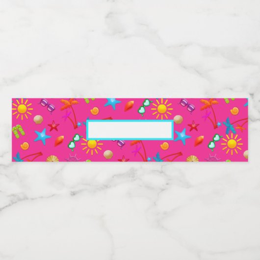 Zomfdraai ontwerp waterfleslabels waterfles etiket (Enkel label)