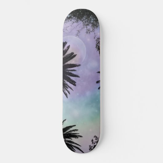Zomfholografisch verlooppalmboomvormig ontwerp skateboard (Voorkant)