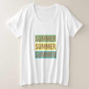 Zomfkleurige tekst gebaseerd op schattig groen gee grote maat t-shirt
