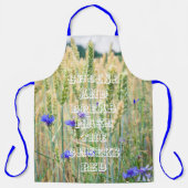 Zomftarweveld met kornbloemen schort (Voorkant)