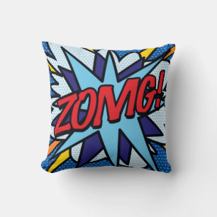 ZOMG KA-POW Leuke Retro Strip Pop Art Kussen