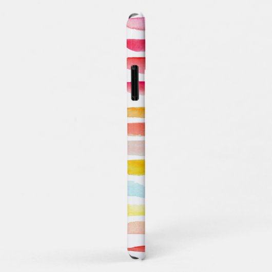 Zomkleurige gestreepte pastelmoderne Case-Mate iPhone case (Achterkant/rechts)