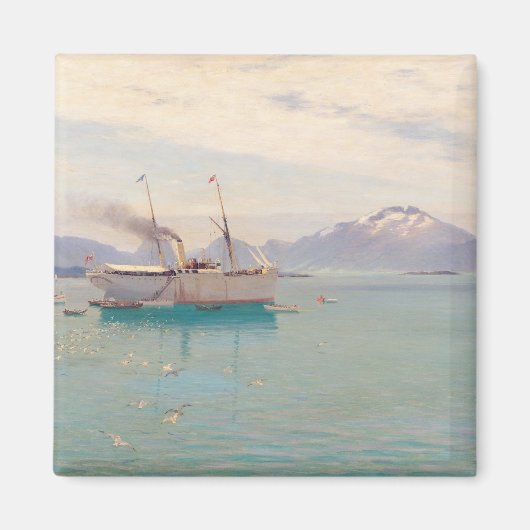 Zommorgen te Molde, 1892 Magneet (Voorkant)