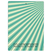 Zomp Colour Stripe Funky Patroon Klembord (Achterkant)