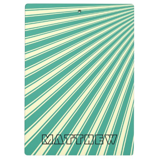 Zomp Colour Stripe Funky Patroon Klembord (Achterkant)