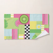 Zomvruchten watermeloen kiwi kleurrijke mozaïek bad handdoek (Handdoek)