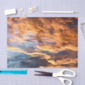 Zomzonsondergang en wolken tissuepapier (Craft)