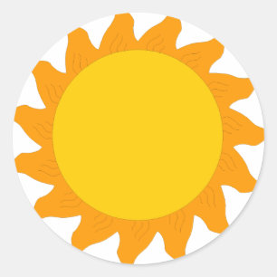 zon[1] ronde sticker