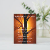 Zon achter briefkaart (Staand voorkant)