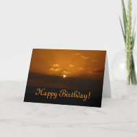 Zon achter de wolken Verjaardag Kaart (Blank Insid
