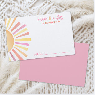 Zon Baby Shower Advies Wensen Kaart