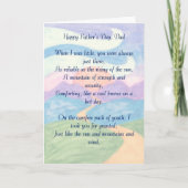 Zon, Bergen en Wind Vaderdag Kaart (Voorkant)