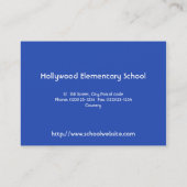 zon, blauw visitekaartje (Achterkant)