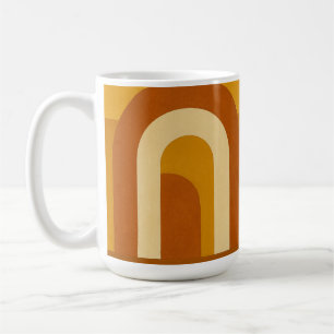 Zon & Bogen Midden Eeuw Modern Geometrisch Ontwerp Koffiemok