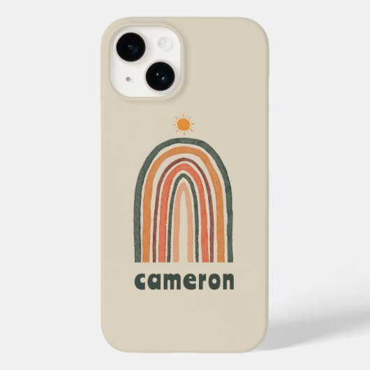 Zon boven een regenboog Case-Mate iPhone case (Achterkant)