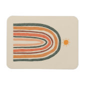 Zon boven een regenboog magneet (Horizontaal)