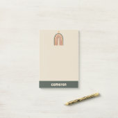 Zon boven een regenboog post-it® notes (Op bureau)