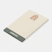 Zon boven een regenboog post-it® notes (Schuin)