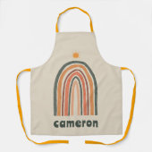 Zon boven een regenboog schort (Voorkant)