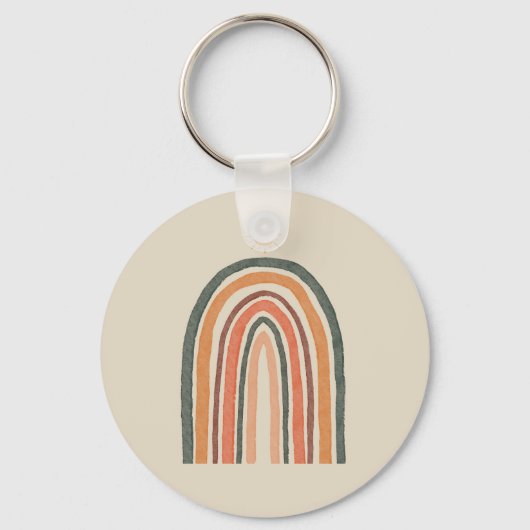 Zon boven een regenboog sleutelhanger (Voorkant)