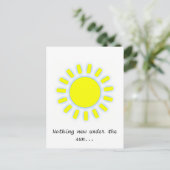 Zon Briefkaart (Staand voorkant)