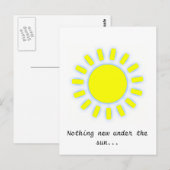 Zon Briefkaart (Voorkant / Achterkant)
