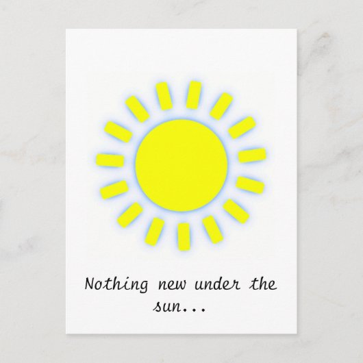 Zon Briefkaart (Voorkant)