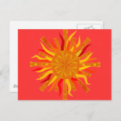 Zon Briefkaart (Voorkant / Achterkant)