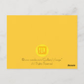 Zon! Briefkaart (Achterkant)