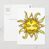 Zon Briefkaart (Voorkant / Achterkant)