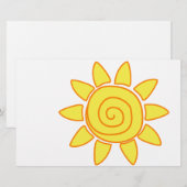 Zon Briefpapier (Voorkant / Achterkant)