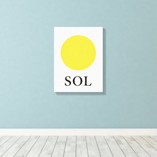 ZON CANVAS AFDRUK (Insitu (Houten vloer))