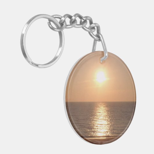 Zon & Cape May Lighthouse instellen Sleutelhanger (Voorkant Links)