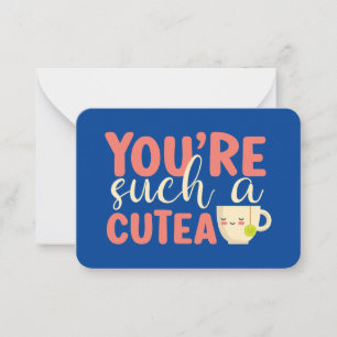 Zo'n Cutea Funny Pun Cute Kinder Valentijnsdag Notitiekaartje